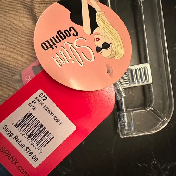 Spanx Shaping Mid-Thigh Bodysuit NWT. Size 2X nude - Picture 2 of 3